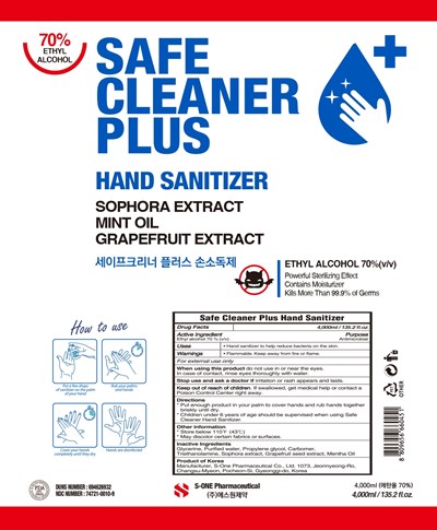 4000ml Ndc: 74721-0010-9 Label (09 Safe Cleaner Plus 4000ml Label)